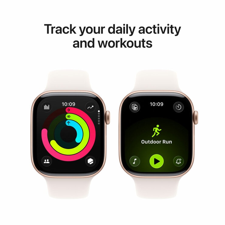 Buy Apple Watch Series 11 GPS, 42mm Rose Gold Aluminium Case with Light Blush Sport Band - S/M, MEU04MP/A at costco.co.uk