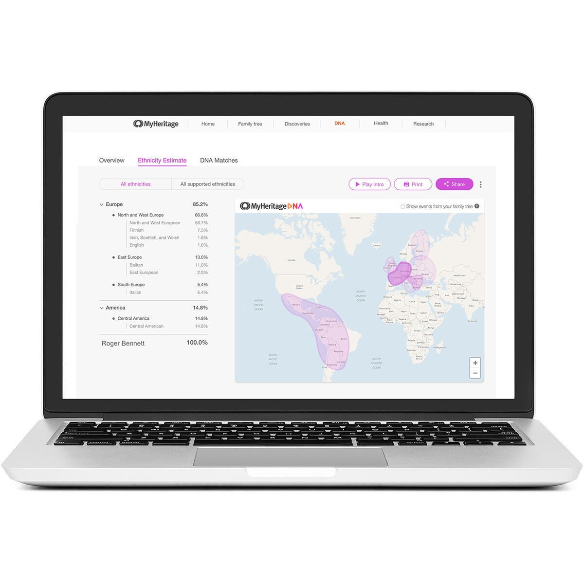 MyHeritage Ancestry and Ethnicity DNA Testing Kit Costco UK