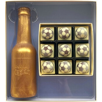 Choc on Choc Beer and Football Gift, 370g