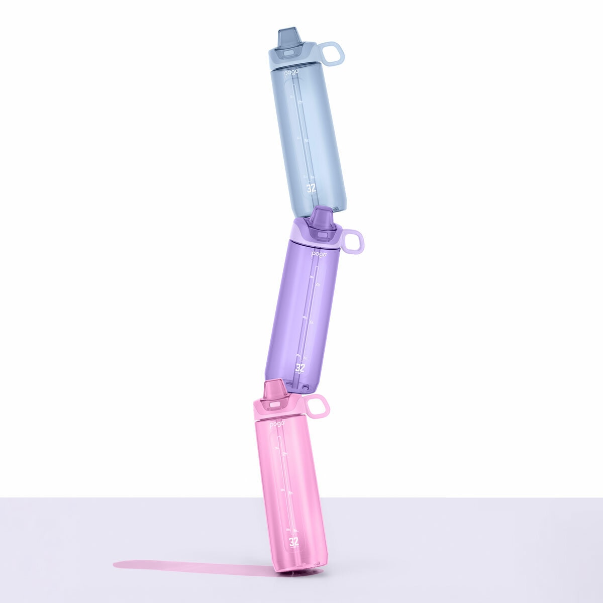 Pogo Tritan Water Bottles 909ml, 3 Pack in 2 Colour Sets