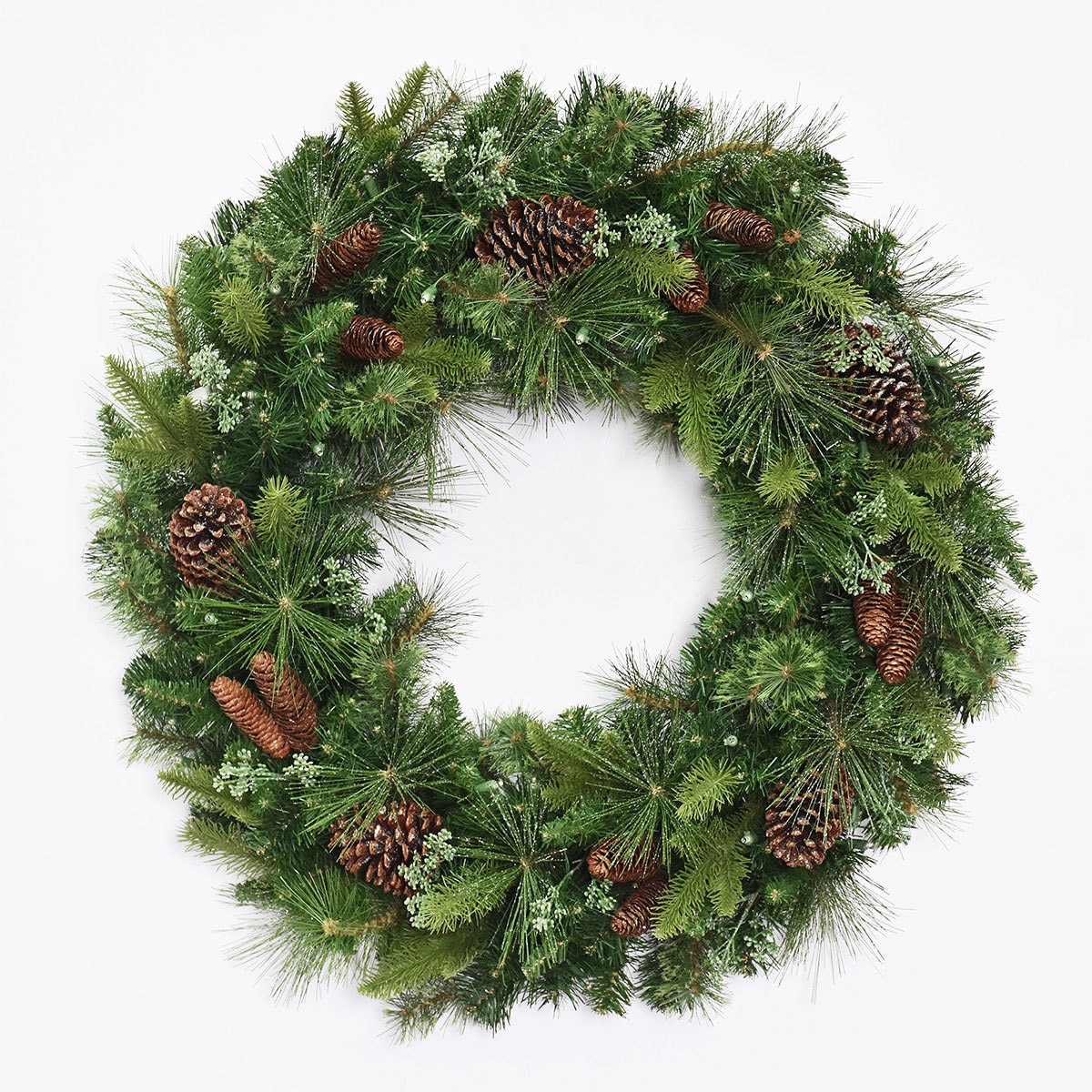 32" Mixed Greenery Wreath