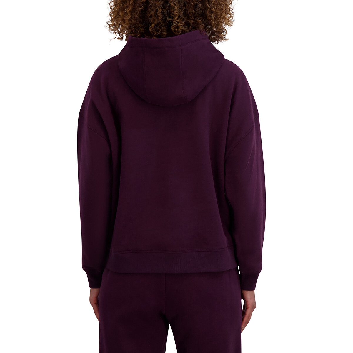 DKNY Sport Women's Fleece Hoodie in Purple