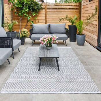 Concept Looms Jazz Grey Indoor Outdoor Rug, in 2 Sizes