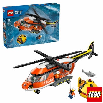 LEGO City Coast Guard with Helicopter - Model 60503 (7+ Years)