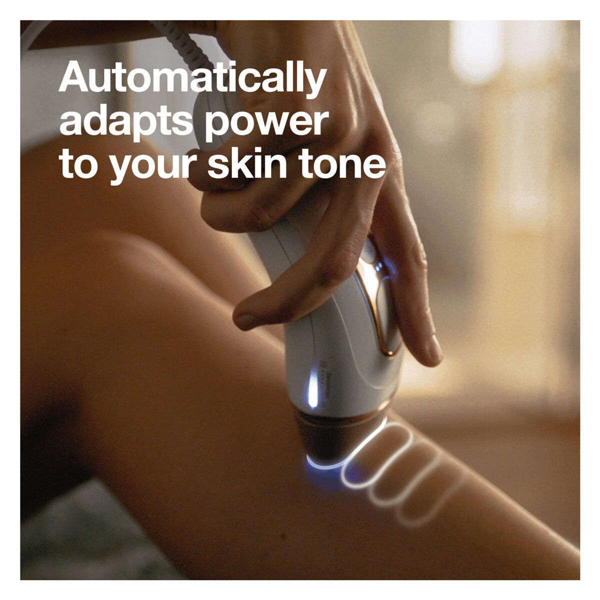 BRAUN IPL WHITE & GOLD PL5257 description of adaptability to skin tone