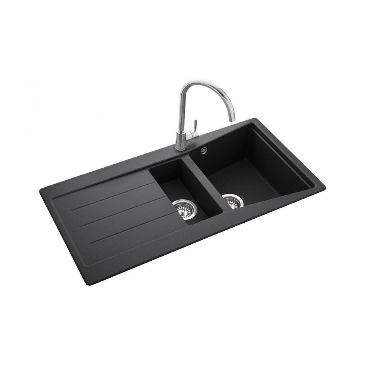 Rangemaster Mica Composite Granite 1.5 Bowl Kitchen Sink in 3 Colours