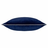 Furn Meridian Navy Velvet Feather Fill Cushion, 55 x 55 cm