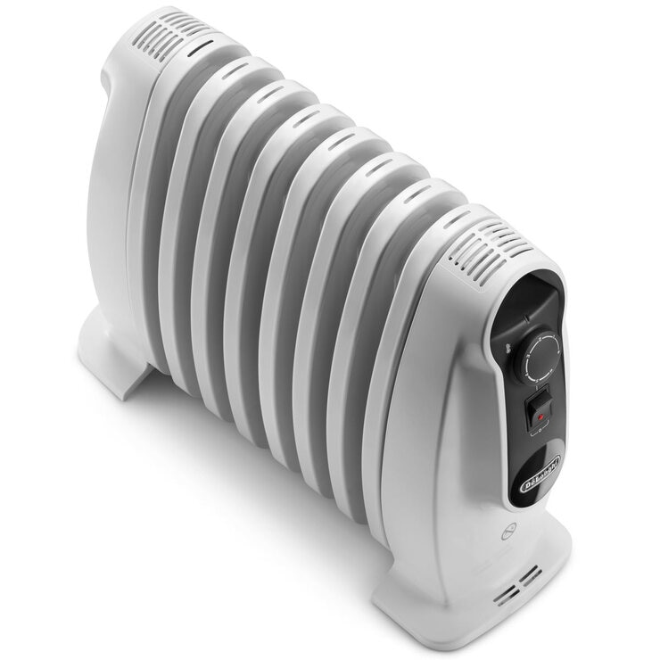 De'Longhi 800W Oil Filled Radiator in White, TRNS0808M Costco UK