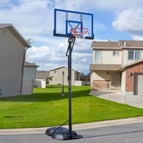 Lifestyle image of the Lifetime 48 inch basketball hoop