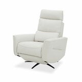 Aiden & Ivy Elton Cream Leather Manual Reclining Chair Aiden & Ivy Elton Cream Leather Manual Reclining Chair