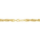 14ct Yellow Gold Mult-Link Twist Necklace
