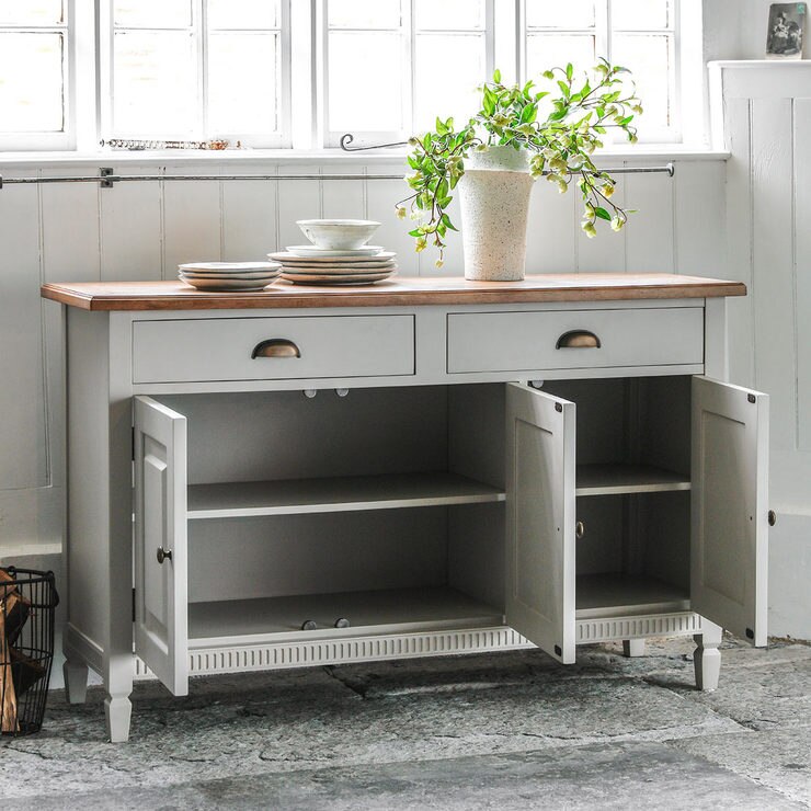 Bronte 3 Door Sideboard, Taupe Costco UK