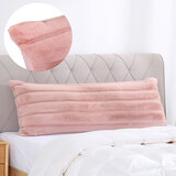 Faux Fur Body Pillow, 51 x 137 cm, Pink
