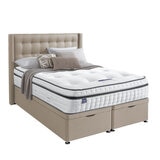 Silentnight woven full ottoman divan in sandstone