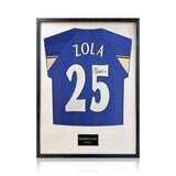 Gianfranco Zola Signed Framed Chelsea Football Shirt in 2 Options: White or Black Mount