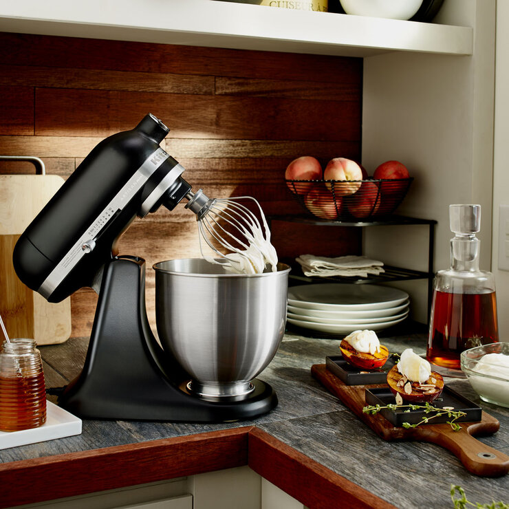 KitchenAid Mini Stand Mixer 3.3L in Matte Black, 5KSM3311XBBM