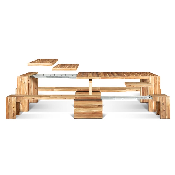 Transformer Tables Australian Acacia Dining Set Transformer Tables Australian Acacia Dining Set