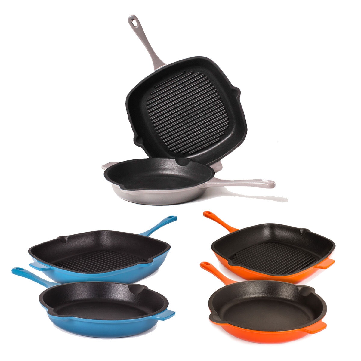 BergHOFF Neo Cast Iron 2 Piece Set in 3 Colours