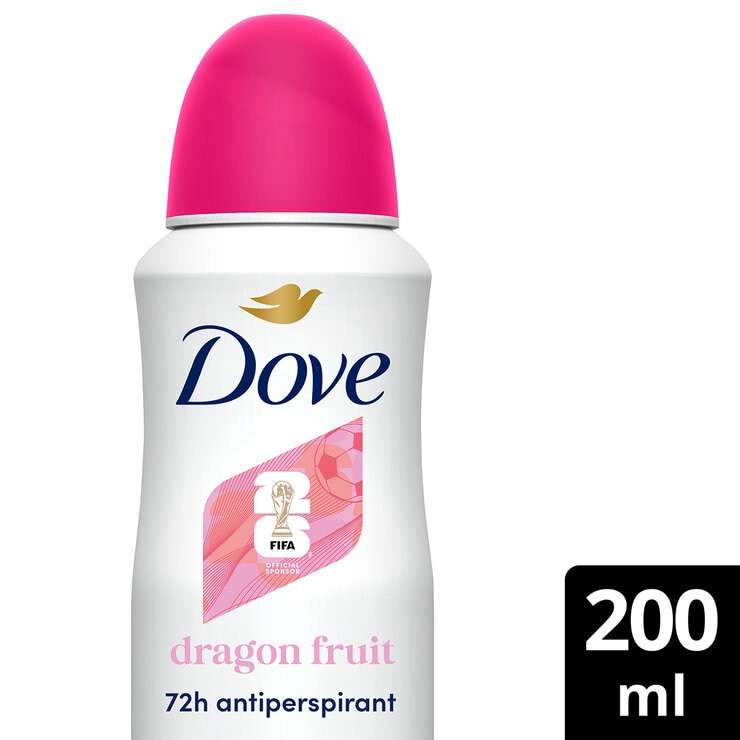 Dove Advanced Care Dragon Fruit Anti-Perspirant, 6 x 200ml Dove Advanced Care Dragon Fruit Anti-Perspirant, 6 x 200ml