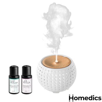 Homedics Ellia Gather Aroma Diffuser, ARM-910WTCC-WW