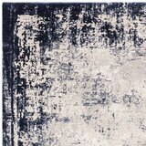 Asiatic kuza Border rug in Navy