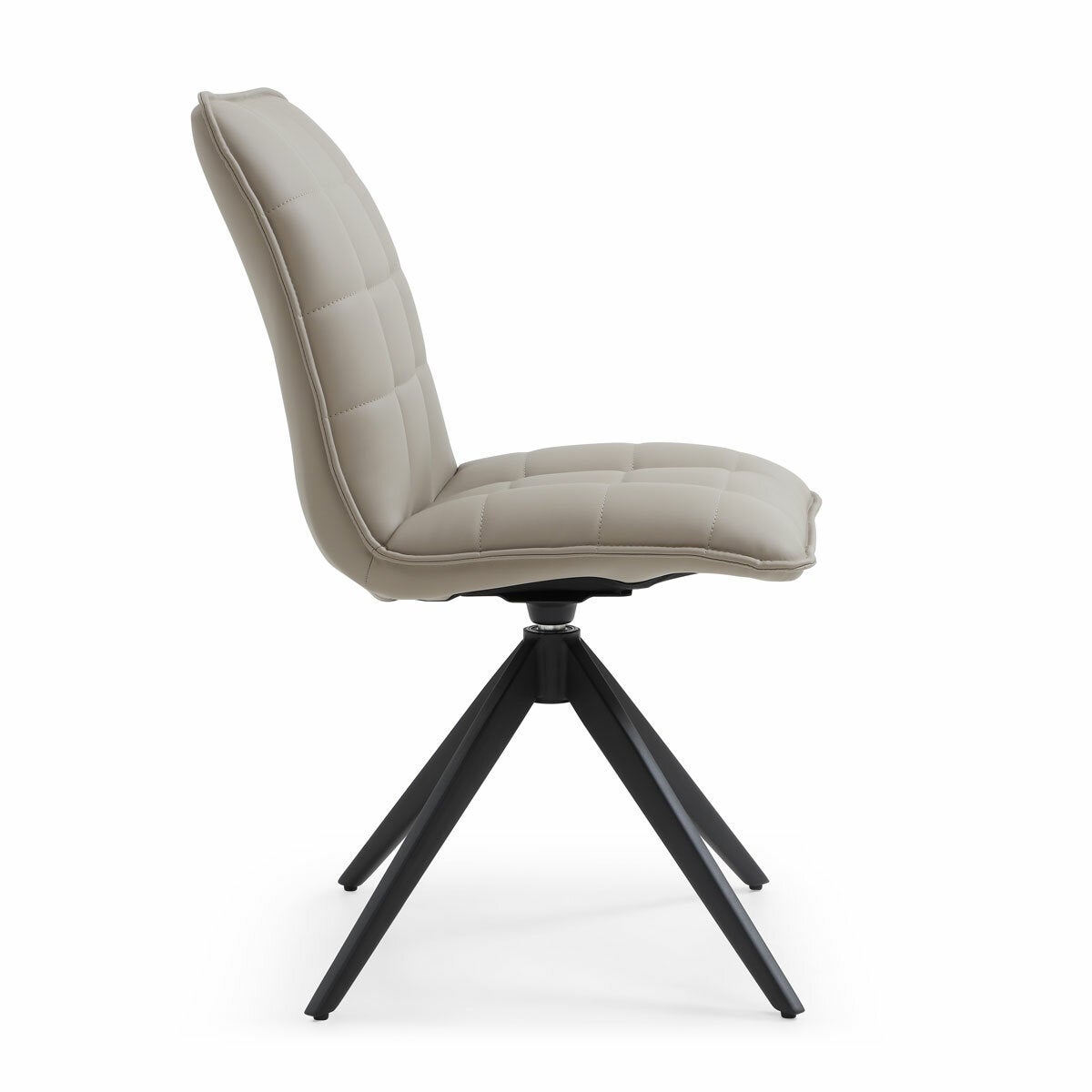 Indus Valley Skylar Taupe Faux Leather Dining Chair, 2 Pack