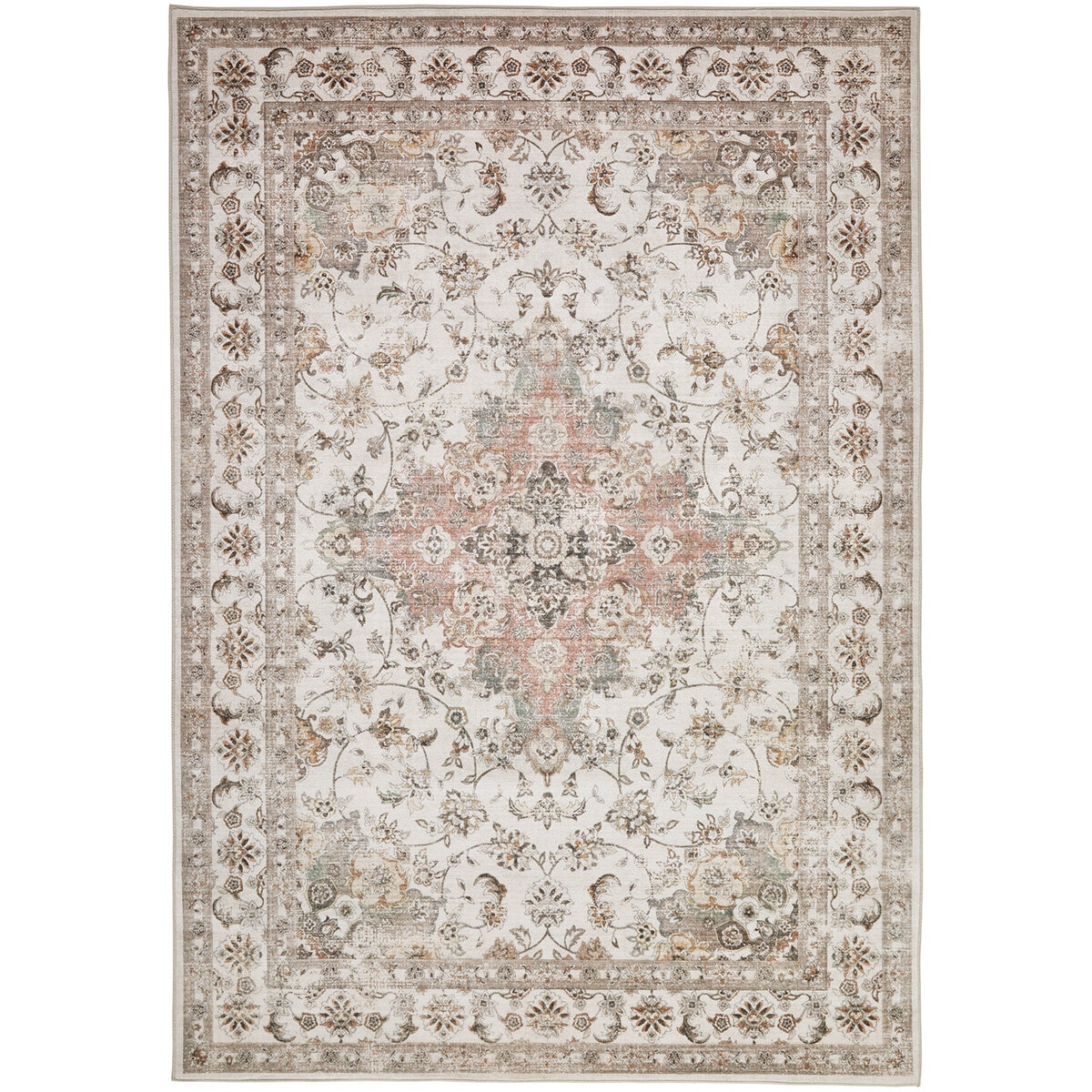 Concept Looms Liberty Neutral Washable Rug, in 3 Sizes