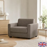 Lucas Brown Fabric Snuggler Sofa Bed Lucas Brown Fabric Snuggler Sofa Bed