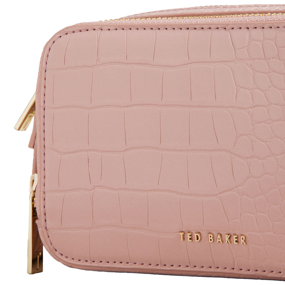 Ted Baker Stina Croc Mini Camera Bag in Pink