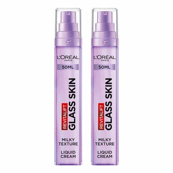 L'Oreal Revitalift Glass Skin Liquid Cream, 2 x 50ml L'Oreal Revitalift Glass Skin Liquid Cream, 2 x 50ml