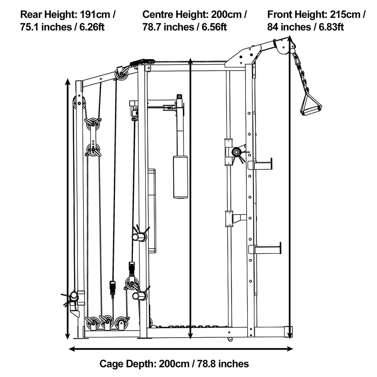 Marcy RS7000 Deluxe Smith Machine and Bench with 140kg Olympic Weight
