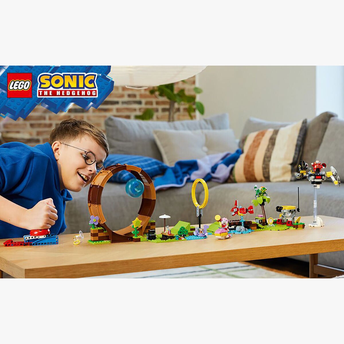 Buy LEGO Sonic's Green Hill Zone Loop Challenge Lifestyle Image at Costco.co.uk