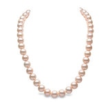 9.5mm-10mm Cultured Freshwater Gold Pearl Necklace, 18ct Yellow Gold
