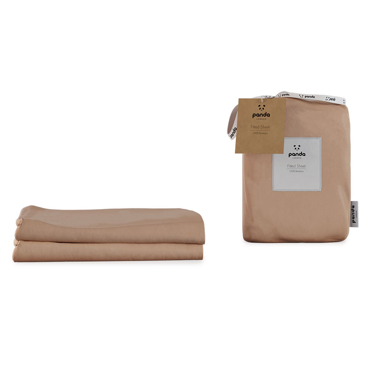 Panda 100% Bamboo Fitted Sheet in 5 colours, Super King