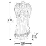 Buy 70" Angel with LED Lights Dimensions Image at Costco.co.uk