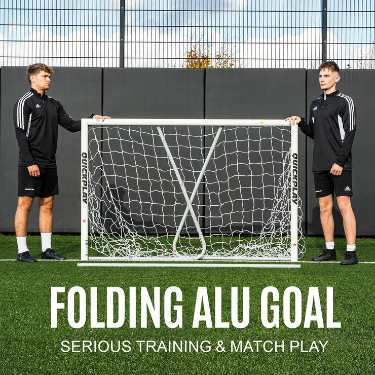 Lifestyle image showing the goal, folded