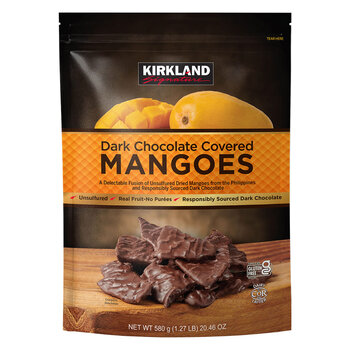 Kirkland Signature Dark Chocolate Covered Mangoes, 580g