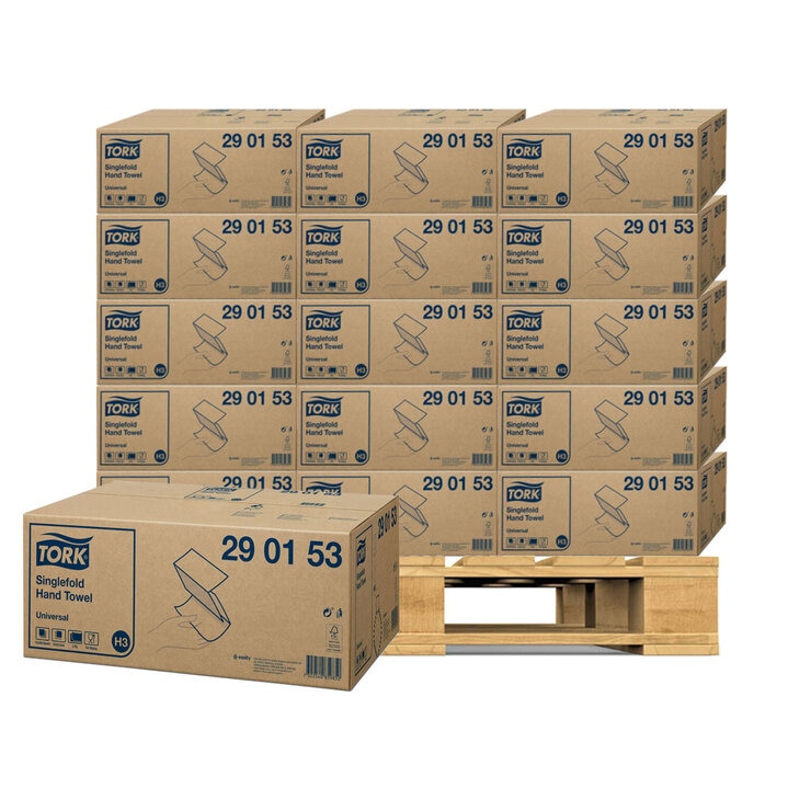 Tork Singlefold Hand Towel, 15 x 300 Sheets, 25 Units Tork Singlefold Hand Towel, 15 x 300 Sheets, 25 Units