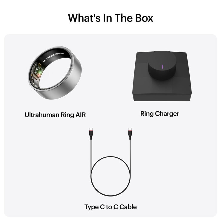 Buy Ultrahuman Ring AIR Raw Titanium at costco.co.uk