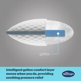 Silentnight geltex pillow showing internal gel centre