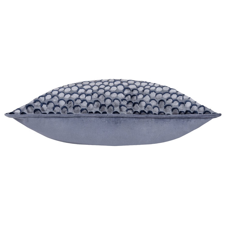 Furn Lanzo Velvet Feather Fill Cushion 2 Pack in Blue, 45 x 45 cm
