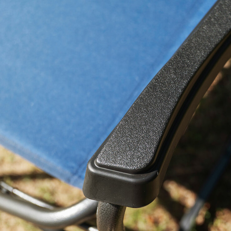 Lifestyle image showing the texture of the chair arm