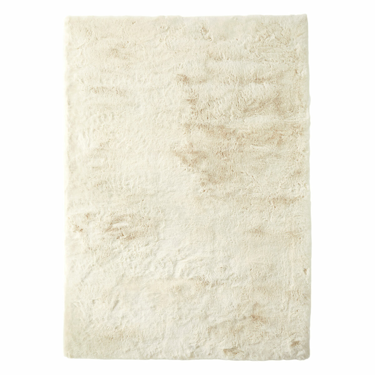 beige-coloured fluffy textured rug