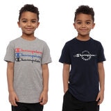 Champion Boy's 2 Pack Short Sleeve T-shirt in 3 Colours and 4 Sizes