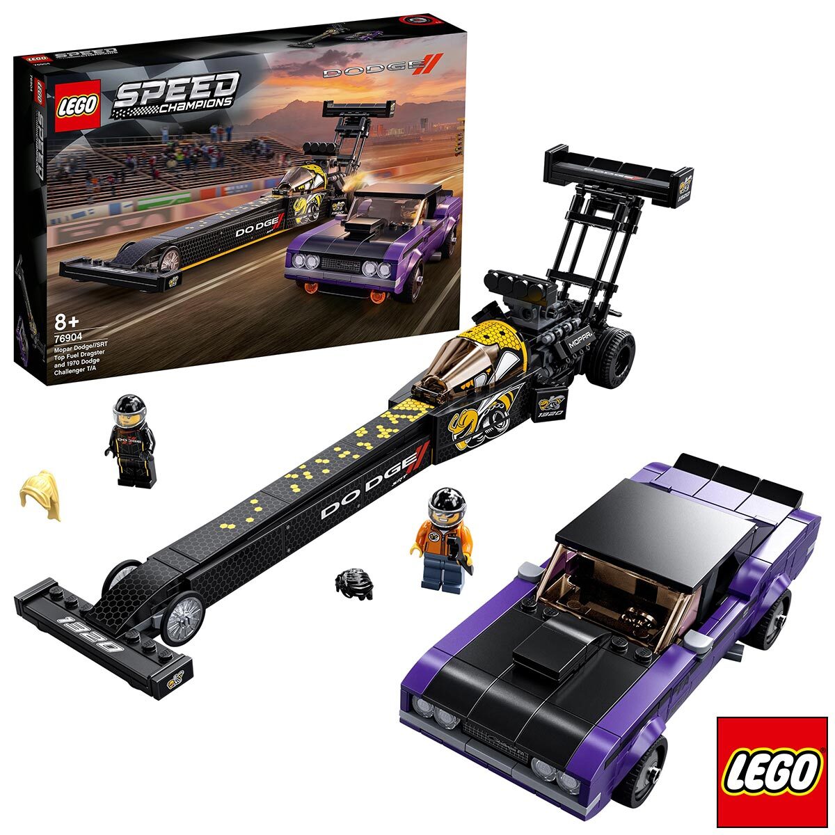 Buy LEGO Mopar Dodge Dragstar & Challenger Box & Product Image at costco.co.uk