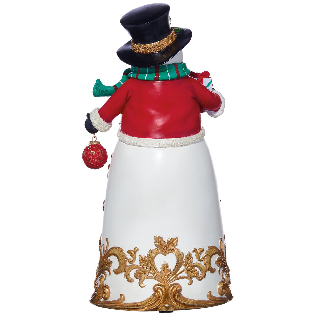 12 Inch (32cm) Santa / Snowman Glitter Globe Tabletop Ornament with LED Lights & Sounds