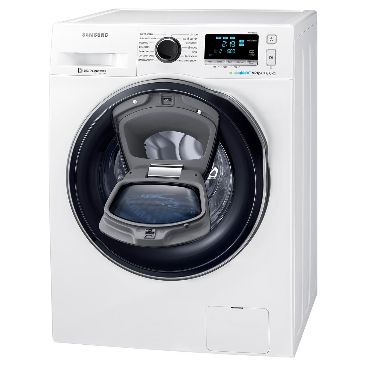 Samsung WW80K6610QW/EU, 8kg, 1600rpm, AddWash Washing Machine A+++ Rated in White