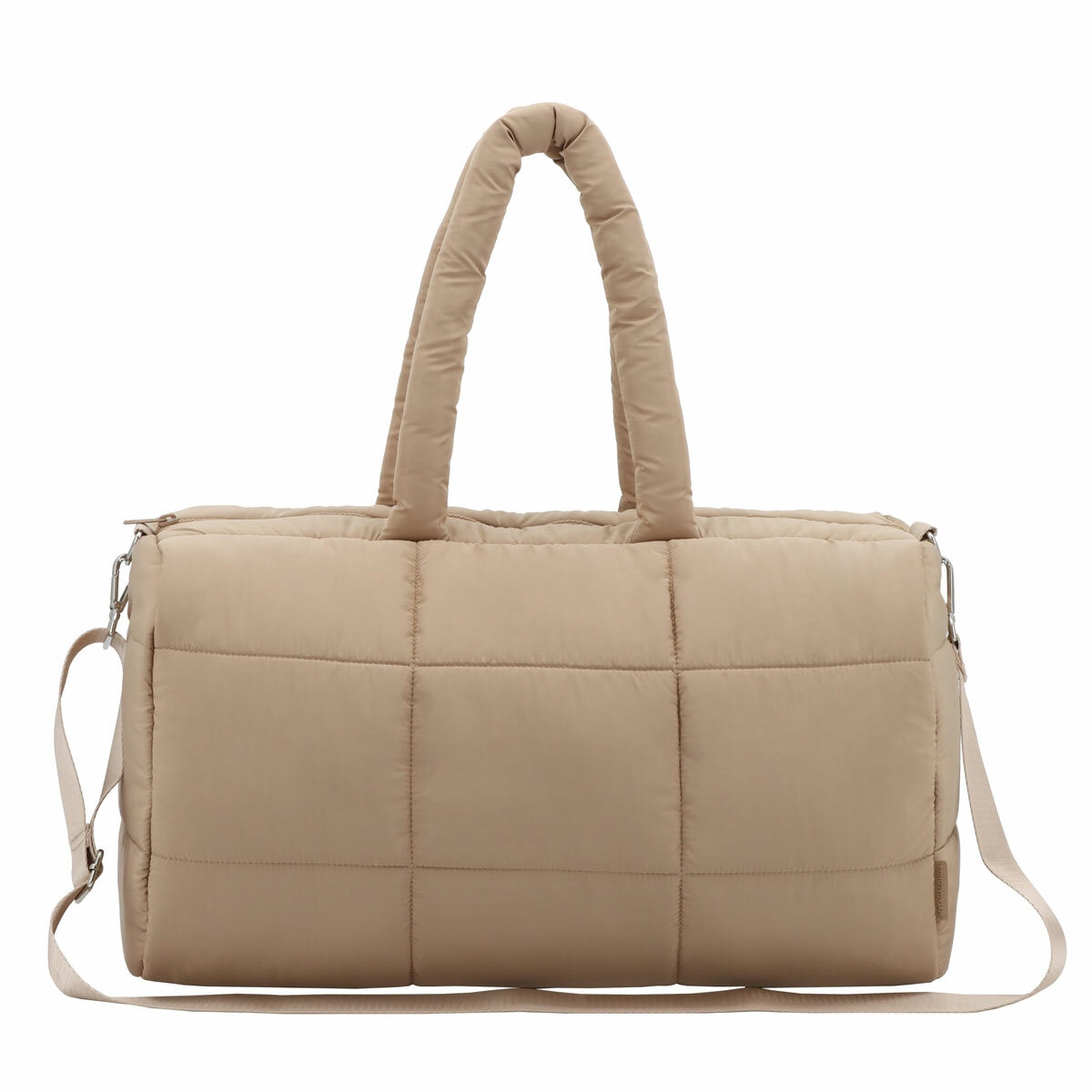 MYTAGALONGS Cloud Duffle Weekender Bag in Beige