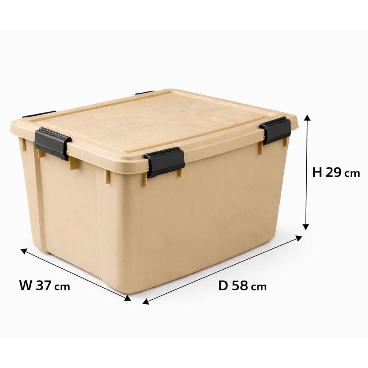 IRIS OHYAMA 45L Air-Tight Weather Shield Storage Box
