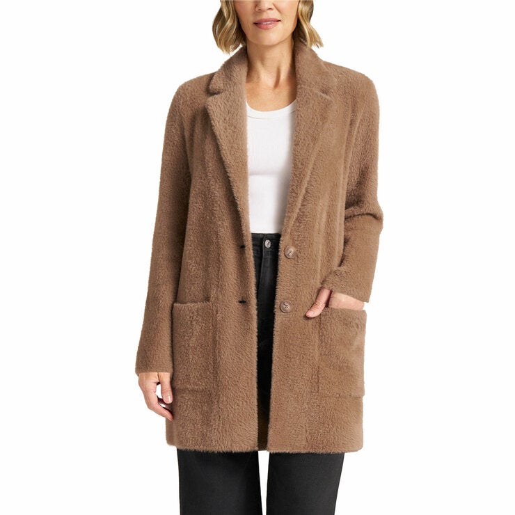 Matty M Women's Plush Coatigan